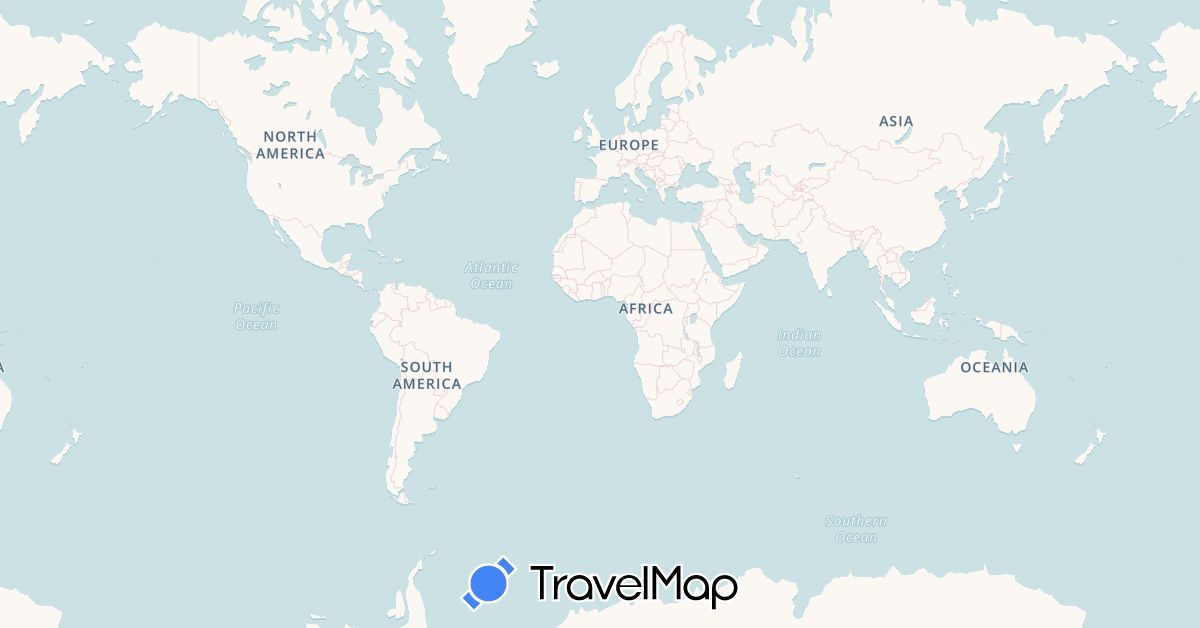 TravelMap itinerary: driving, hiking in Czech Republic (Europe)