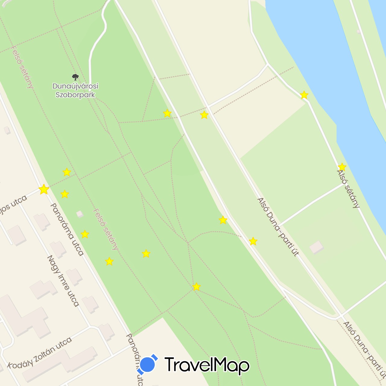 TravelMap itinerary: hiking in Hungary (Europe)