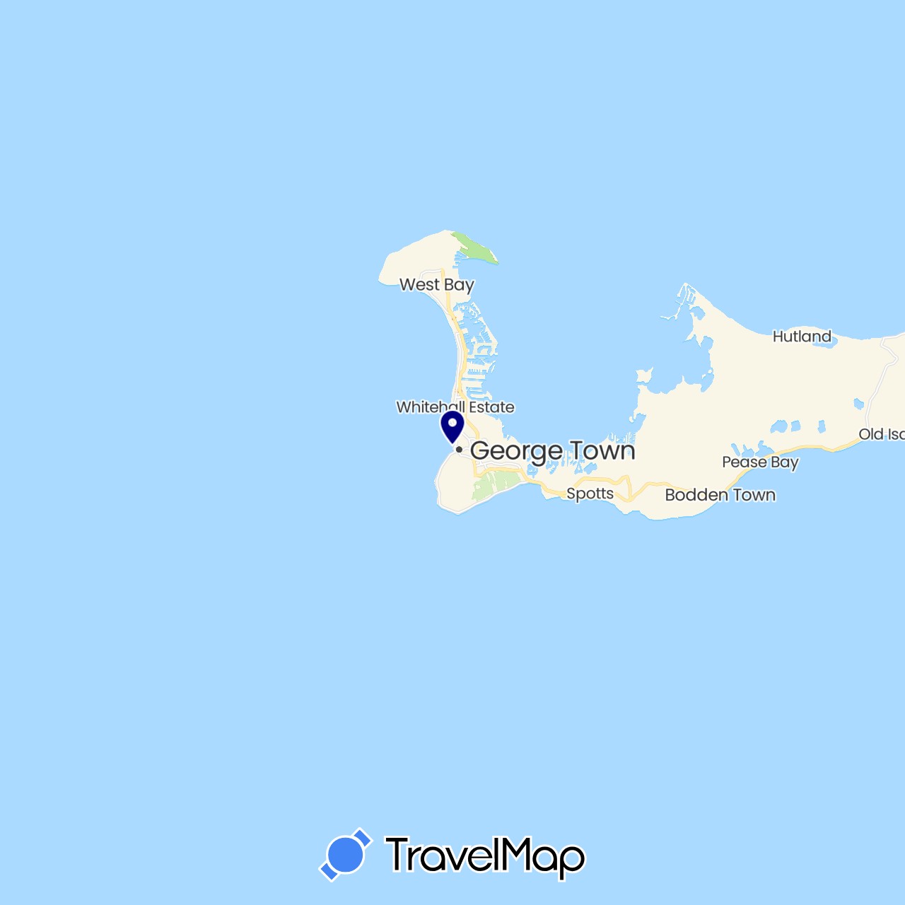 TravelMap itinerary: driving in Cayman Islands (North America)